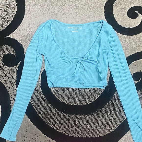 Aeropostale Tops - Aéropostale Blue Crop Top Medium in Women’s